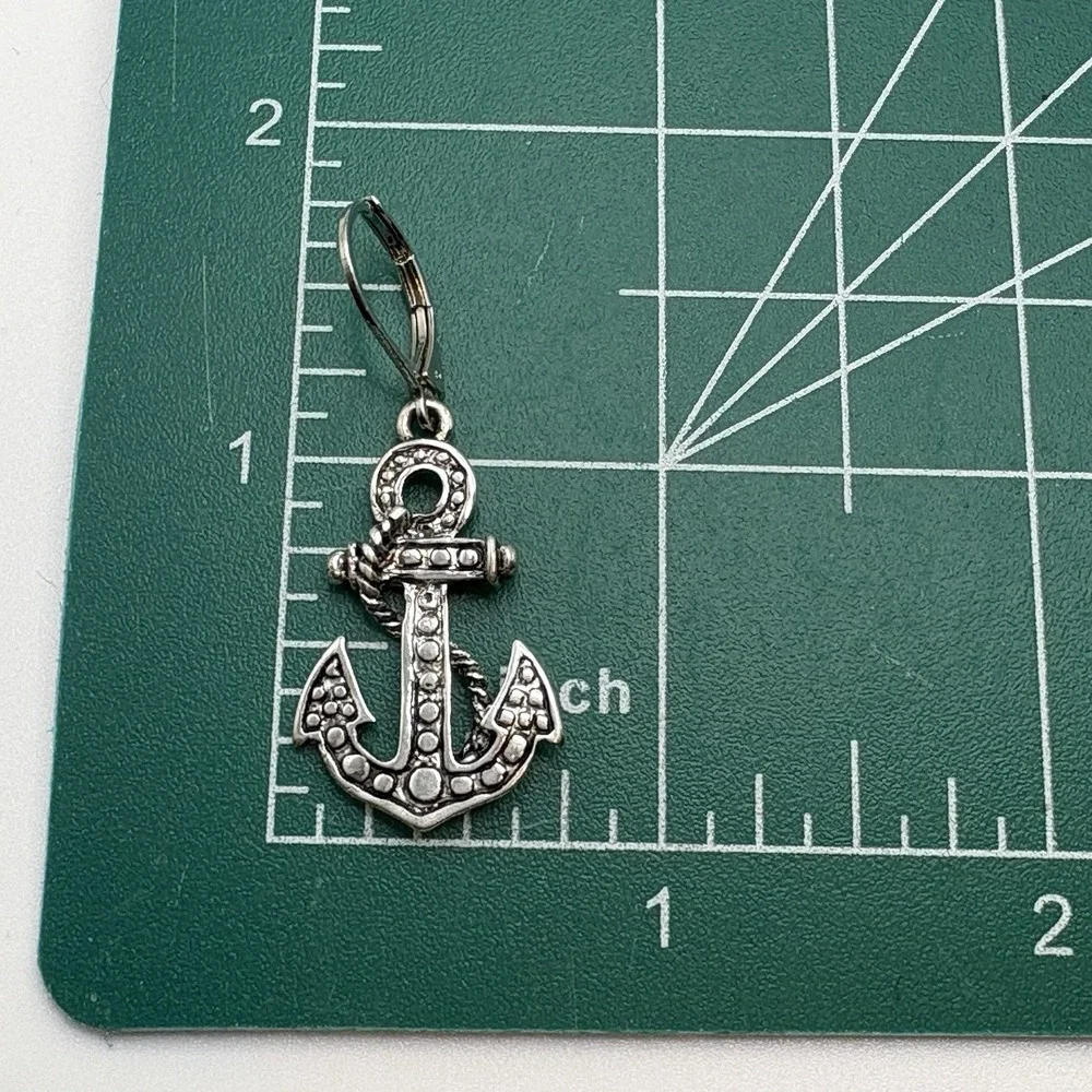 Anchor Earrings Scroll By Dillards Sterling Silver Post Nautical Sailing Cruise